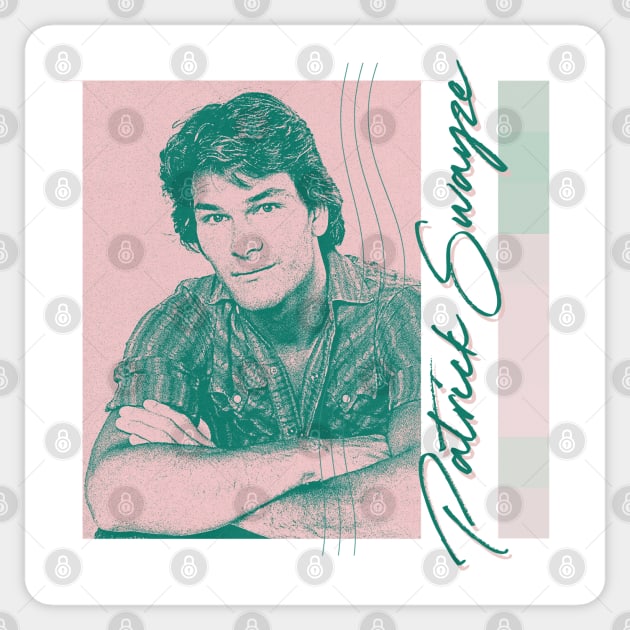 Patrick Swayze / / / 80s Aesthetic Fan Art Design Sticker by unknown_pleasures